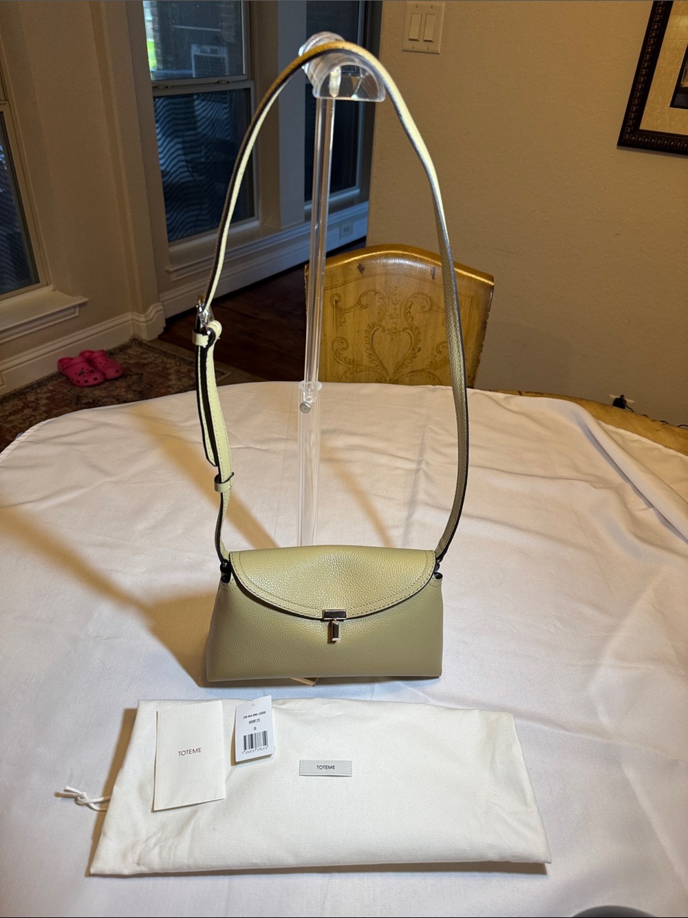 Toteme Light Desert Pebbled Leather shoulder Bag